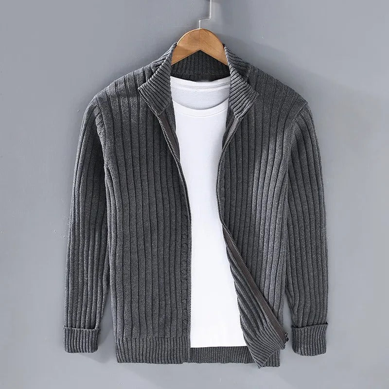 Casual Cardigan with Zipper - Jan